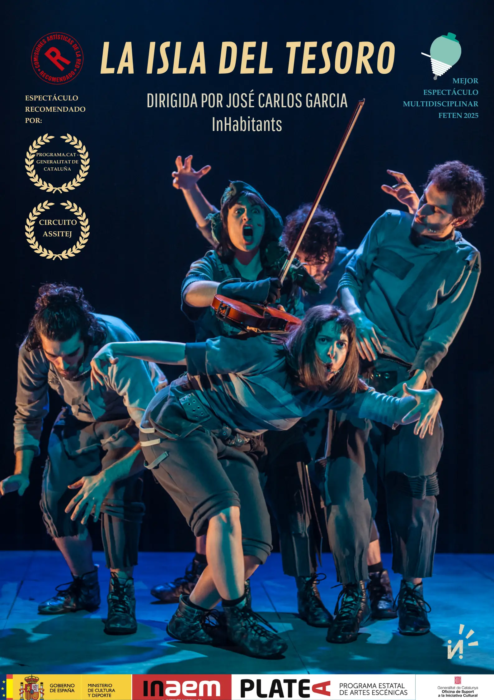 entradas.Cartel La isla del tesoro